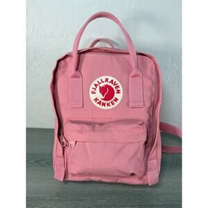 Fjallraven Backpack Kanken Mini Pink Daypack Travel Hike Distressed